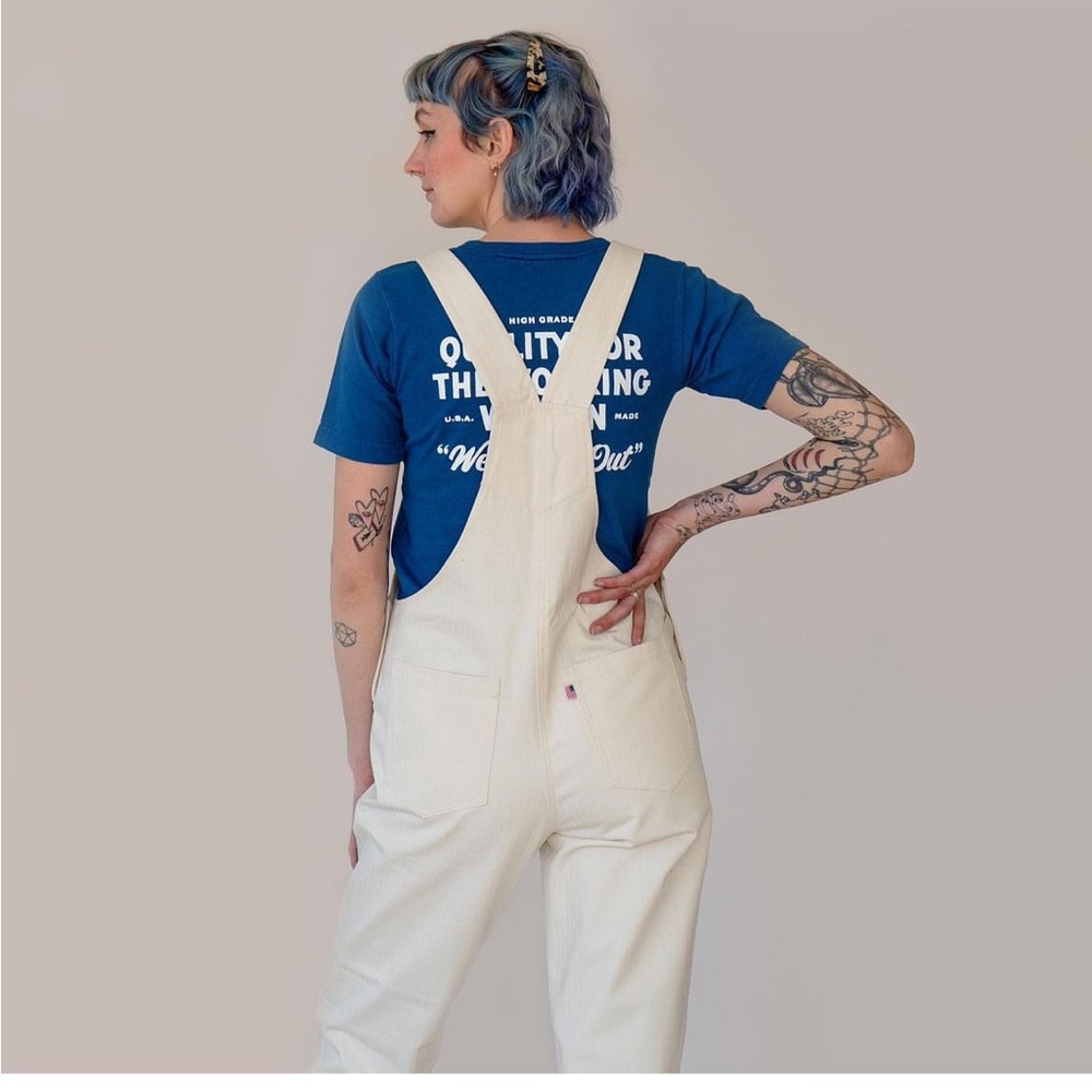 Handy Ma’am Goods herringbone cotton overalls XS